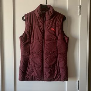 Puma Down Vest- burgundy